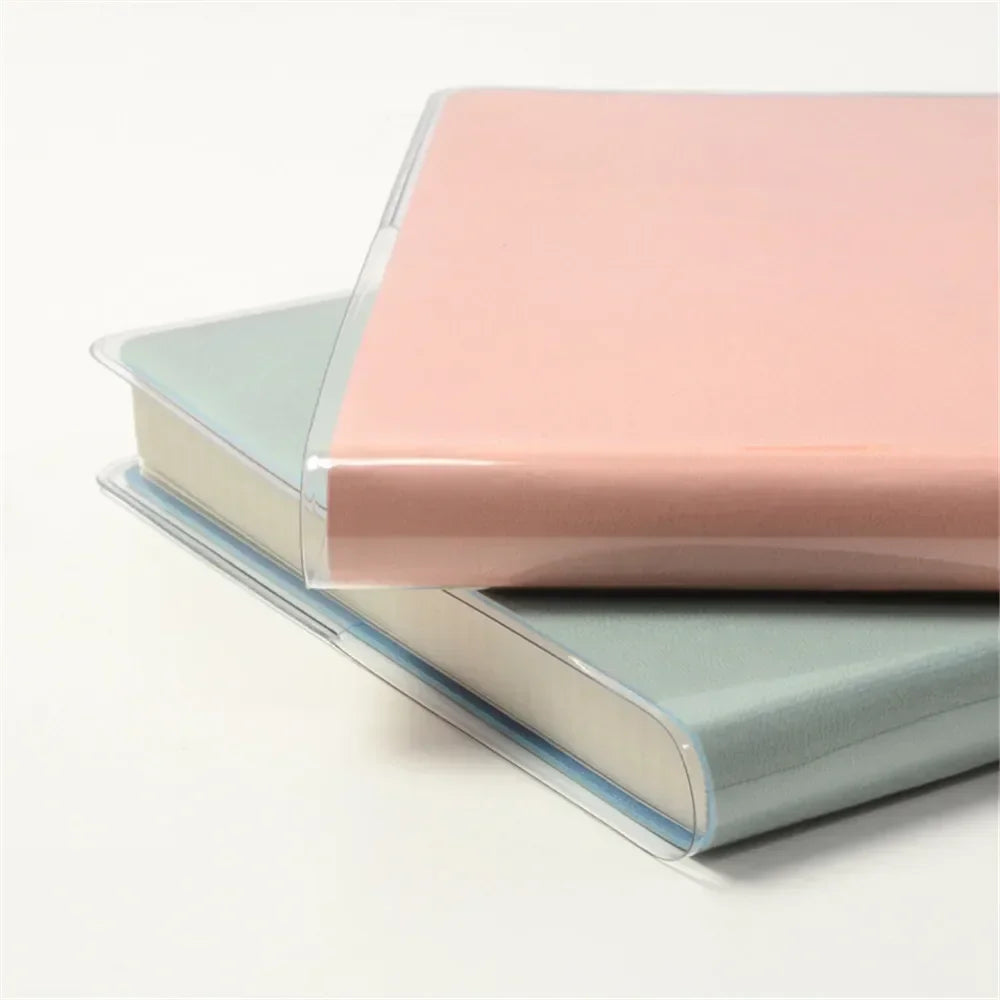 Waterproof PVC Transparent Protective Sleeve for A6 A5 Notebook Journal Planner Book Diary Protects Cover Office Supplies