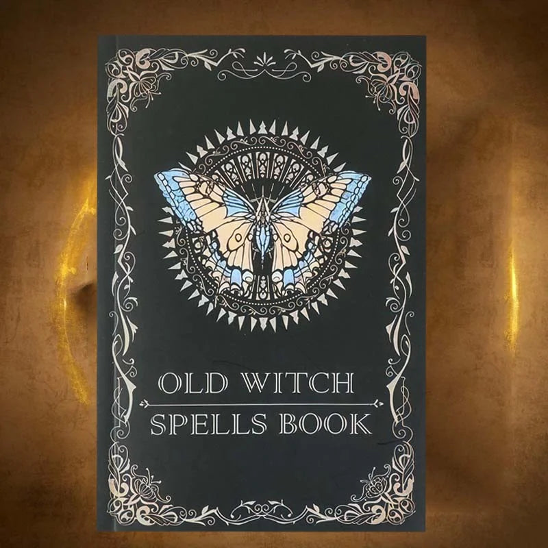 Old Witch Spells Book - Essential Tool for Witches & Wizard Beginners,  Perfect for Birthdays, Easter, Christmas, Halloween Gift