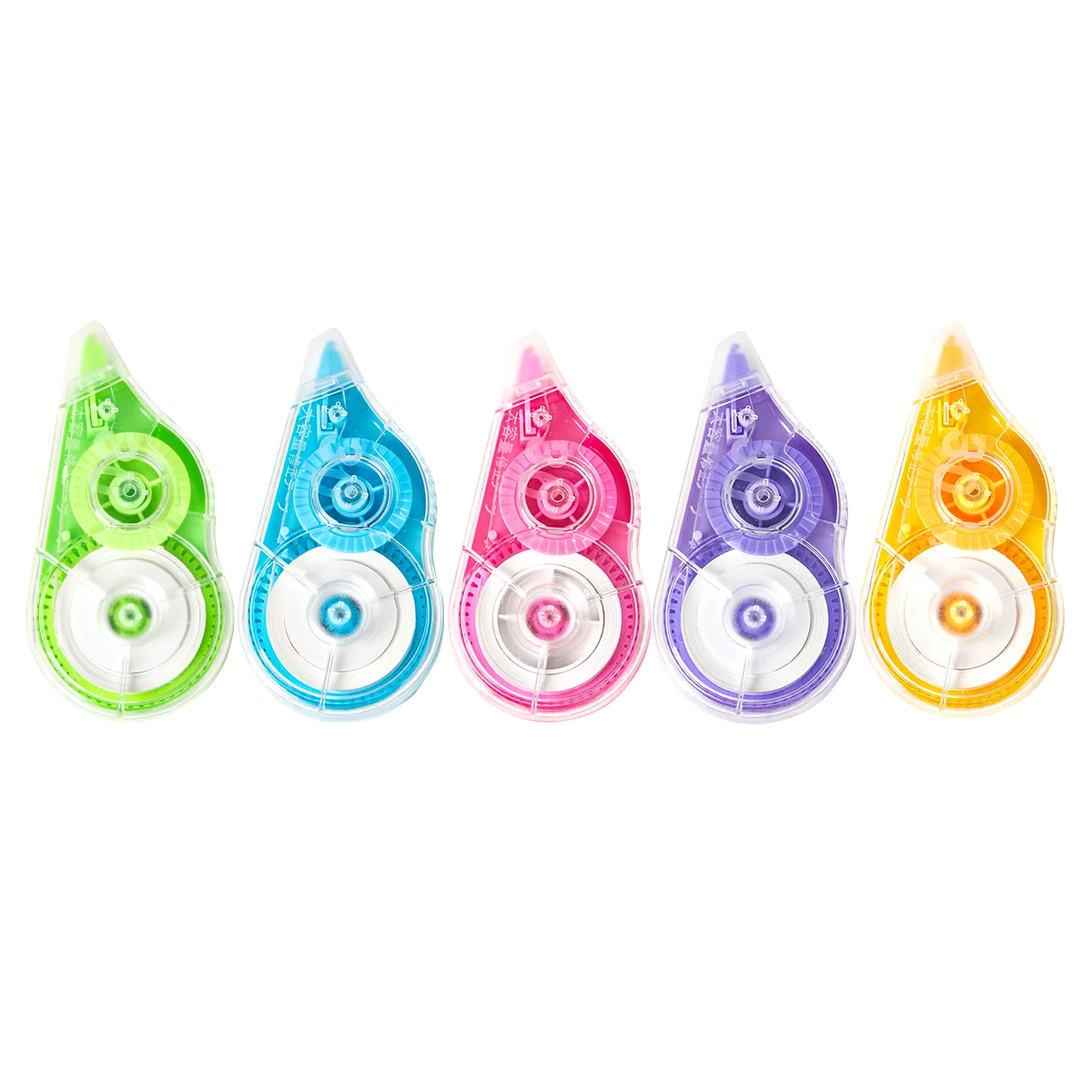 5 Pieces/Set White Out Correction Tape Multiple Color Student Kawaii Error Correction Erasers Student School Stationery Supplies